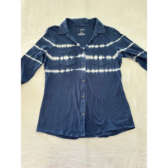 Sonoma Tops - Sonoma blue acid wash 100% cotton, button-down blouse, T-shirt, size medium